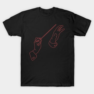 minimalistic music hand T-Shirt